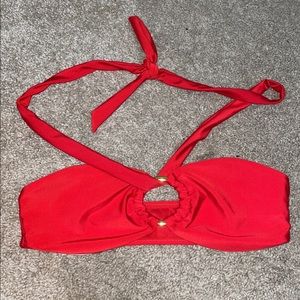 red bikini top